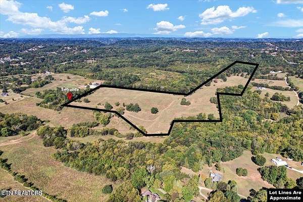 58.5 Acres of Agricultural Land for Sale in Knoxville, Tennessee