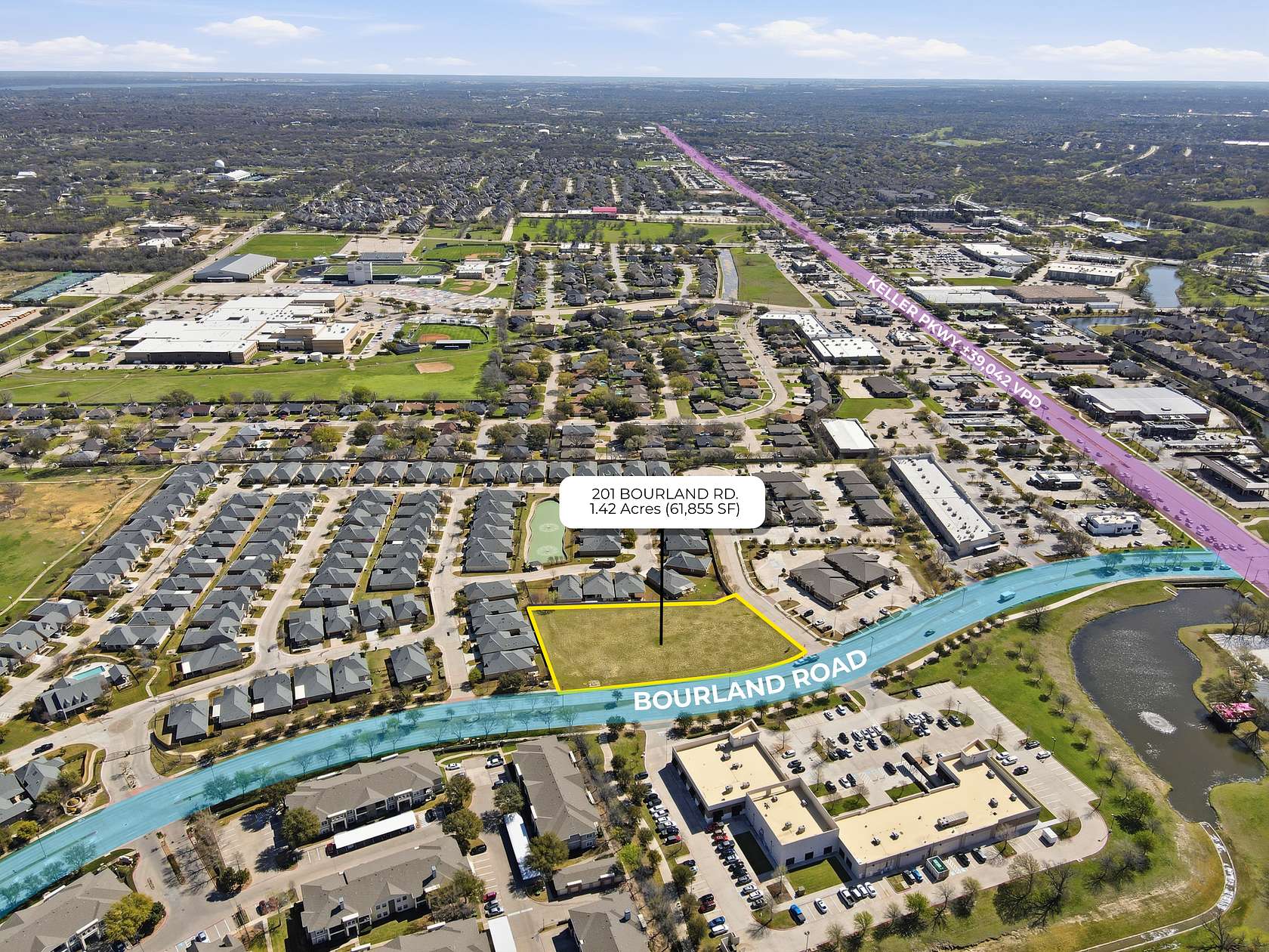 1.42 Acres of Commercial Land for Sale in Keller, Texas
