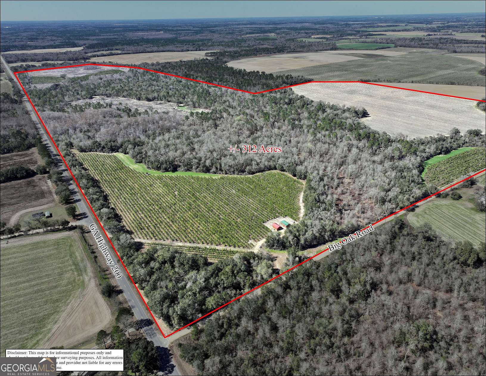 312 Acres of Land for Sale in Damascus, Georgia