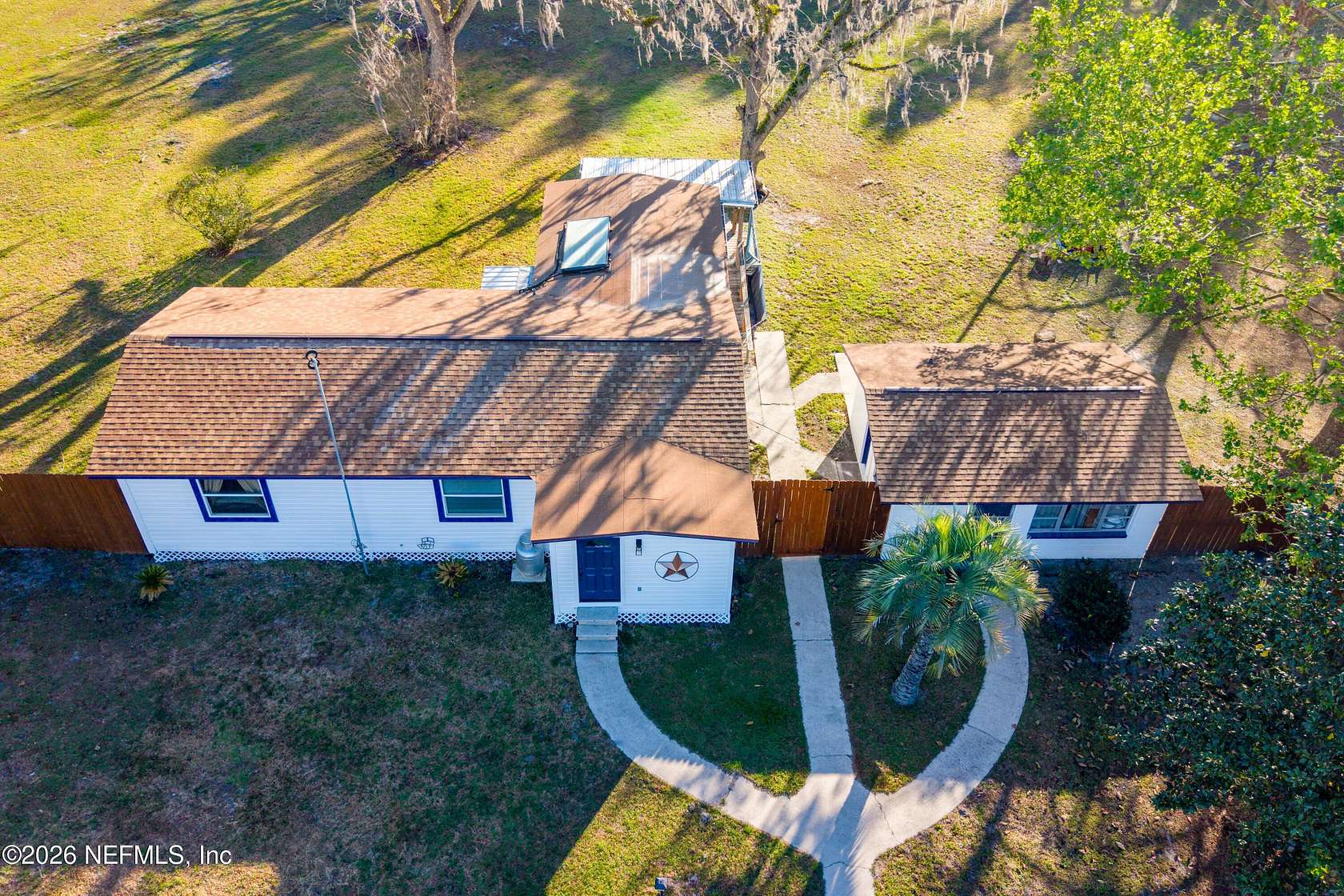 13.7 Acres of Land with Home for Sale in Starke, Florida