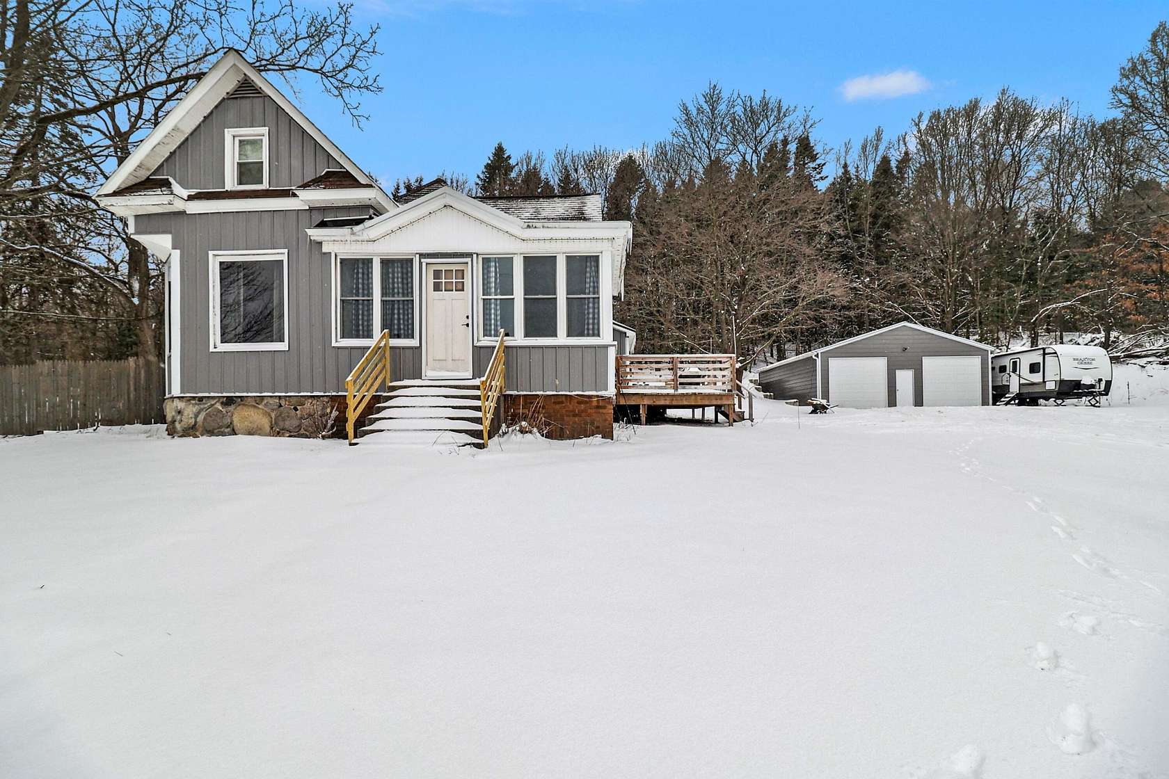 1.55 Acres of Land with Home for Sale in New Era, Michigan