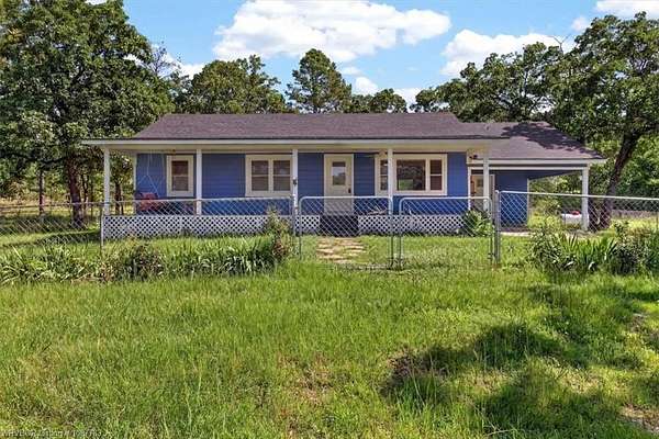 83 Acres of Recreational Land with Home for Sale in Pittsburg, Oklahoma