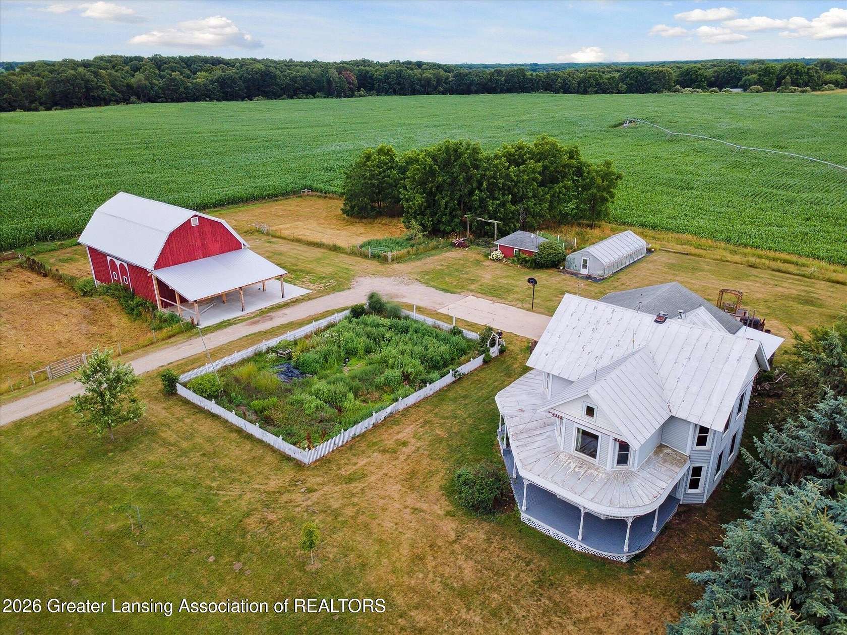 4.89 Acres of Land with Home for Sale in Trufant, Michigan