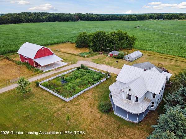 4.89 Acres of Land with Home for Sale in Trufant, Michigan