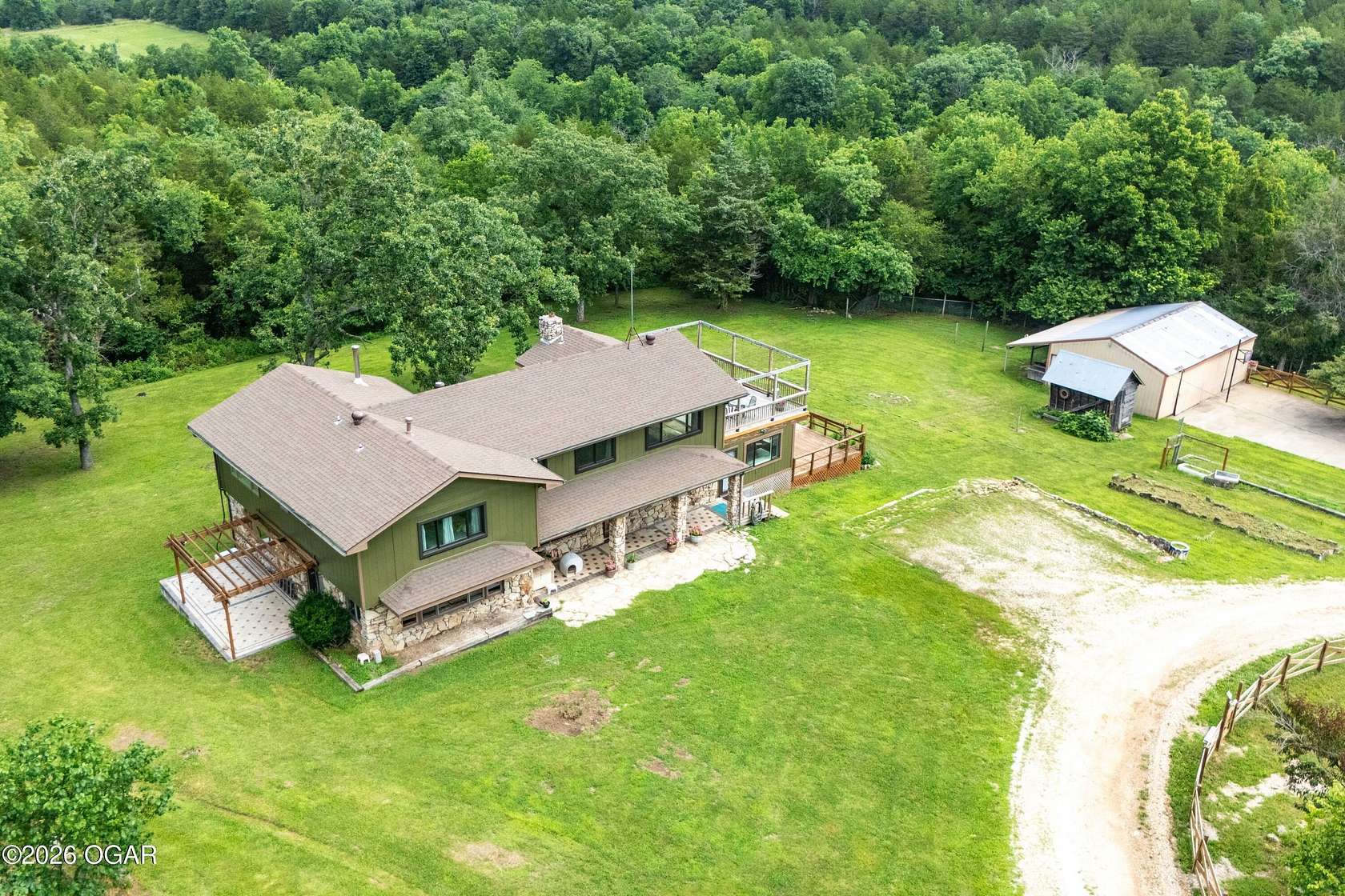 11 Acres of Land with Home for Sale in Aurora, Missouri