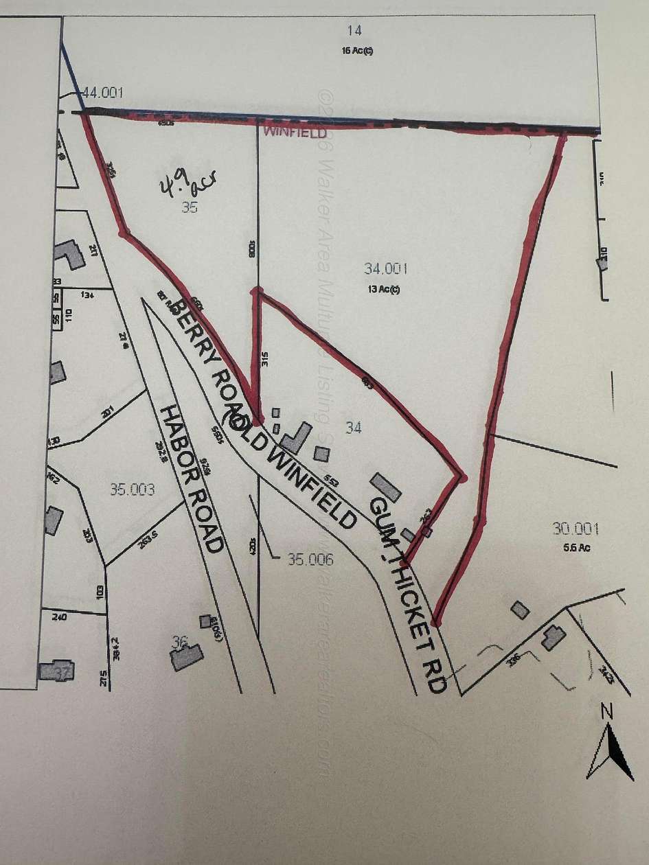 17.9 Acres of Land for Sale in Winfield, Alabama
