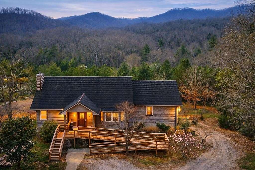 7.23 Acres of Land with Home for Sale in Franklin, North Carolina