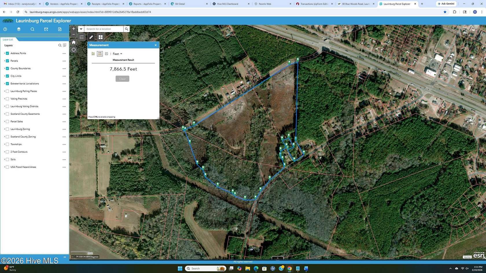 60 Acres of Recreational & Residential Land for Sale in Laurel Hill, North Carolina