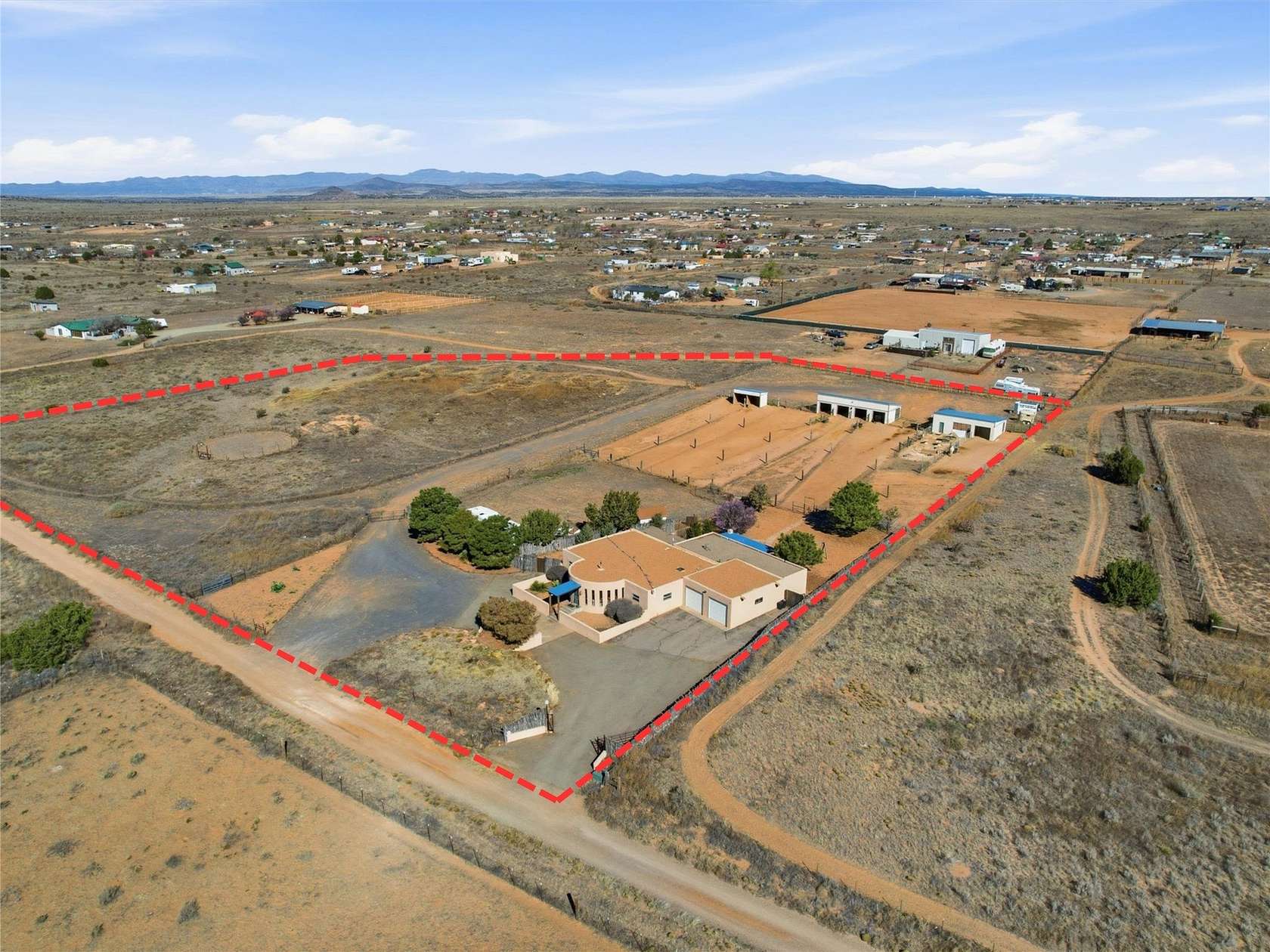 5.19 Acres of Land with Home for Sale in Santa Fe, New Mexico