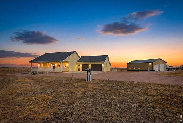 44.8 Acres of Recreational Land with Home for Sale in Nunn, Colorado