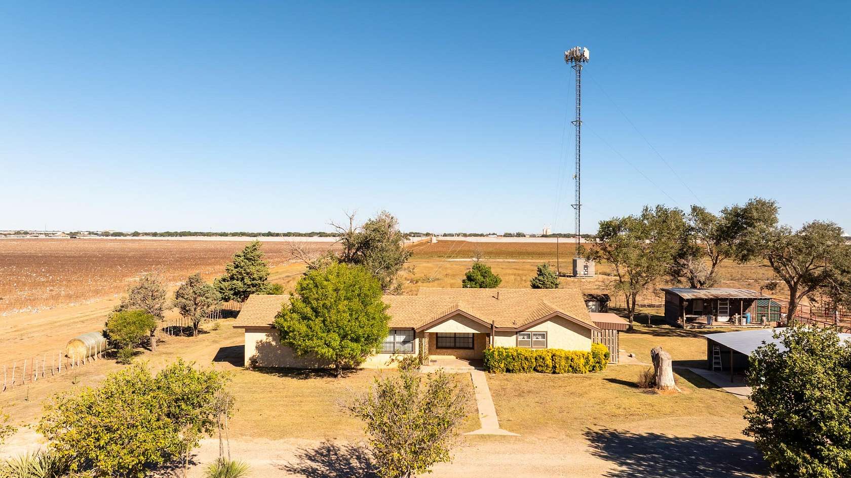9 Acres of Land with Home for Sale in Levelland, Texas