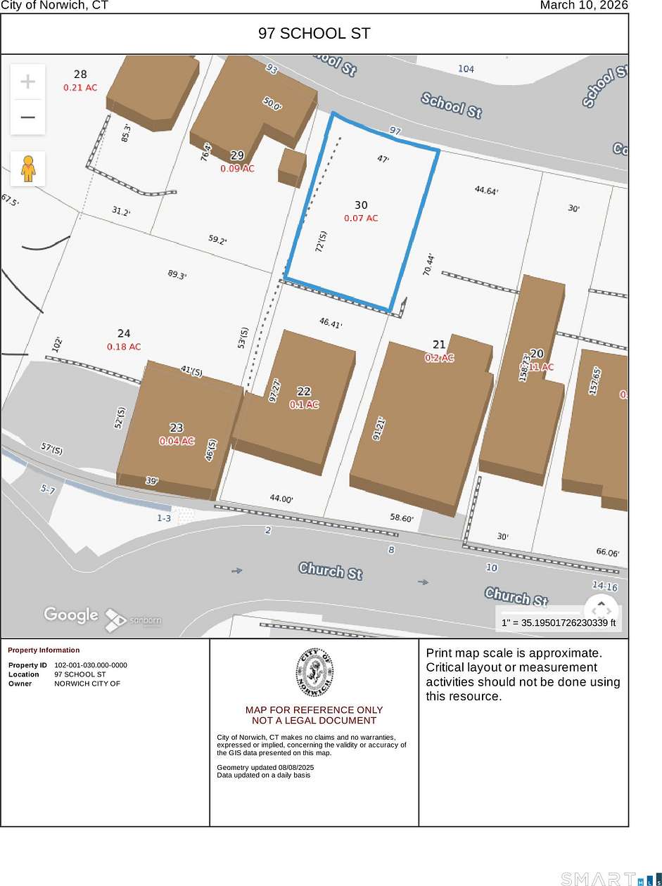 0.07 Acres of Residential Land for Sale in Norwich, Connecticut