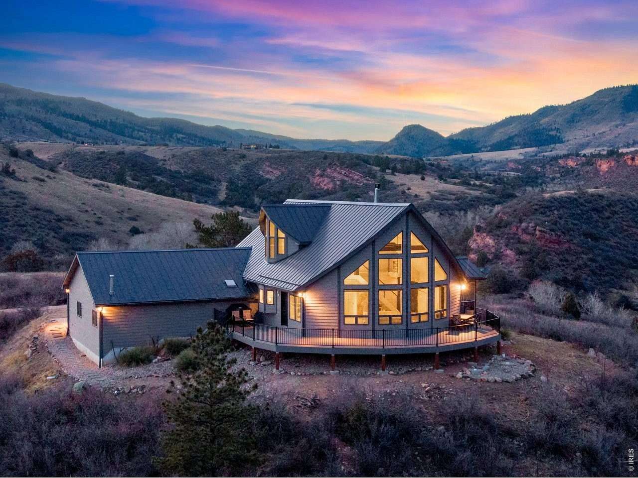 37.3 Acres of Recreational Land with Home for Sale in Loveland, Colorado