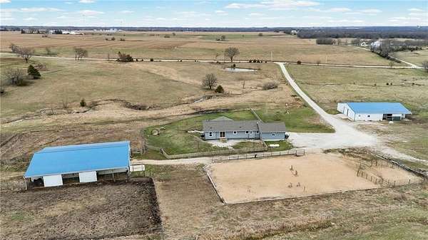 43.7 Acres of Agricultural Land with Home for Sale in Pomona, Kansas