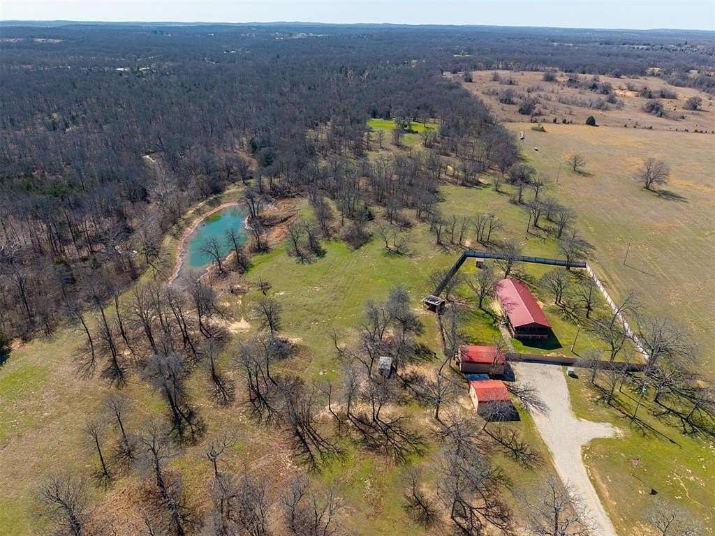 39 Acres of Recreational Land with Home for Sale in Seminole, Oklahoma