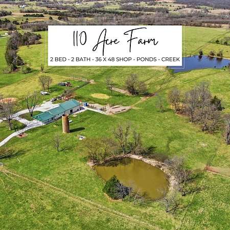 110 Acres of Land with Home for Sale in Elkland, Missouri