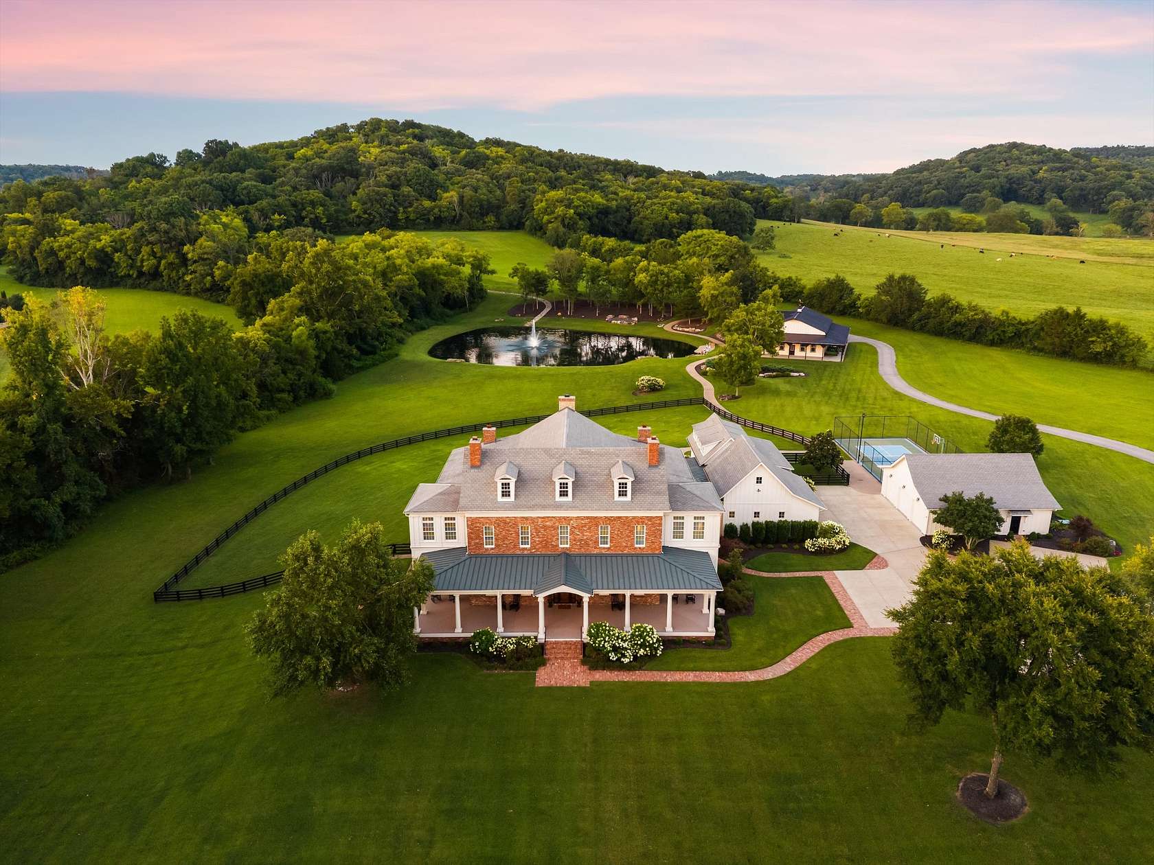 35 Acres of Agricultural Land with Home for Sale in Thompson's Station, Tennessee