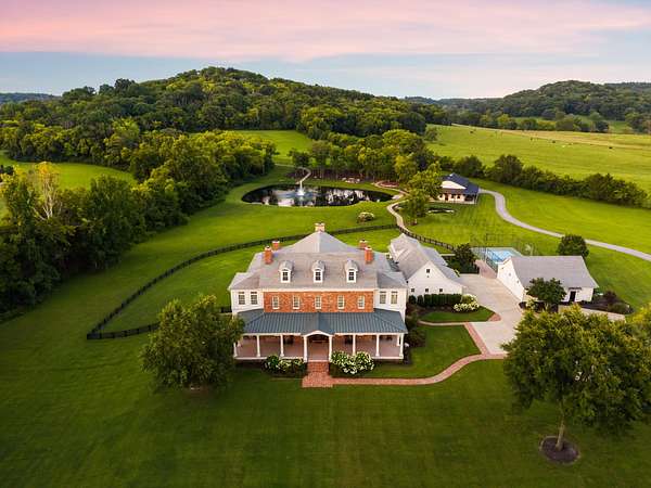 35 Acres of Agricultural Land with Home for Sale in Thompson's Station, Tennessee