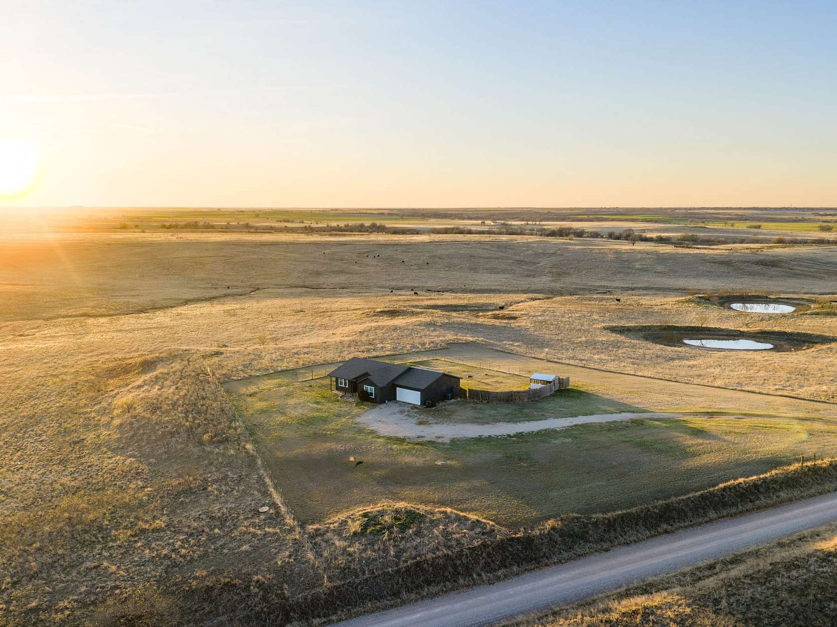 40 Acres of Land with Home for Sale in Hastings, Oklahoma