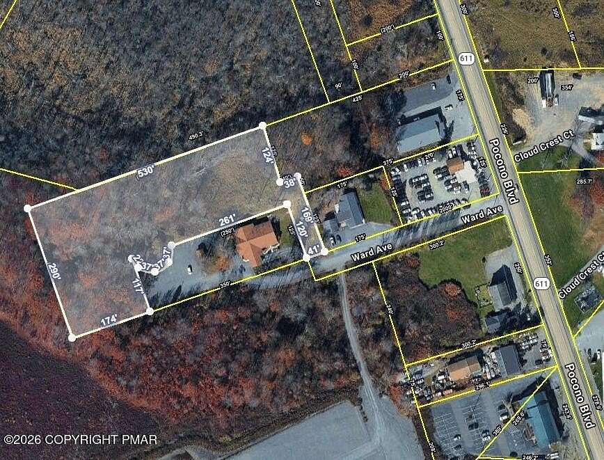 2.2 Acres of Commercial Land for Sale in Mount Pocono, Pennsylvania