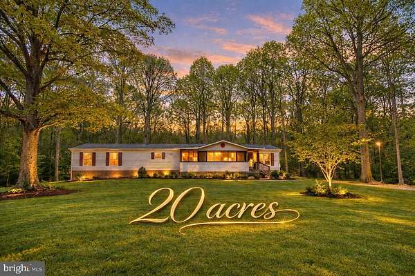 20 Acres of Agricultural Land with Home for Sale in Hollywood, Maryland
