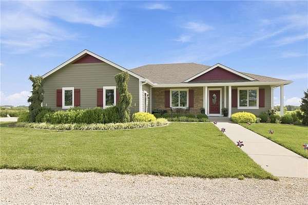 10 Acres of Land with Home for Sale in Lawrence, Kansas