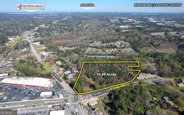 10.9 Acres of Mixed-Use Land for Sale in Jonesboro, Georgia