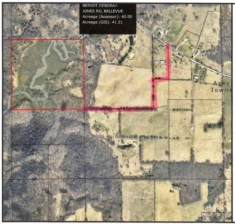 41 Acres of Recreational Land for Sale in Bellevue, Michigan