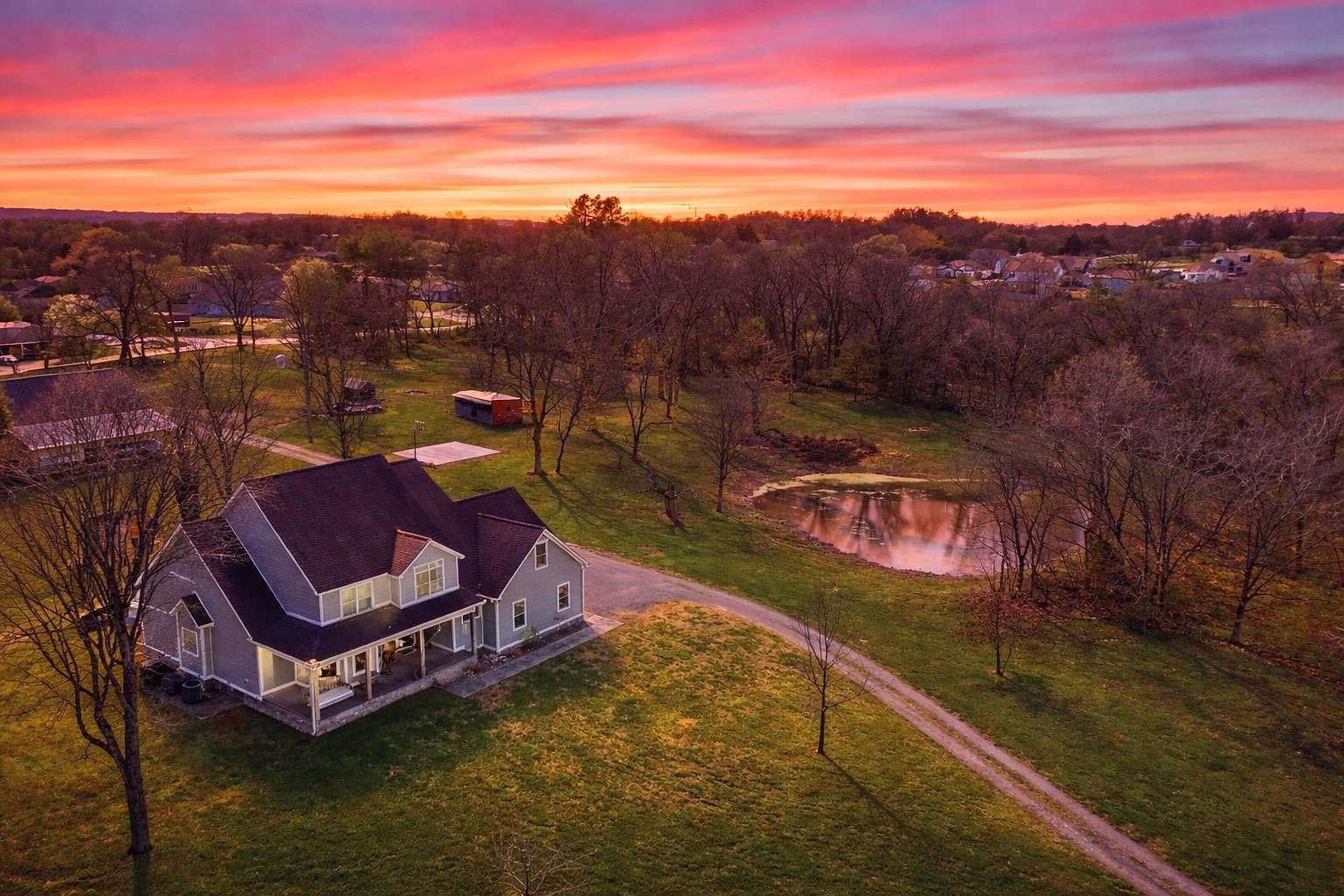 8.79 Acres of Land with Home for Sale in Shelbyville, Tennessee