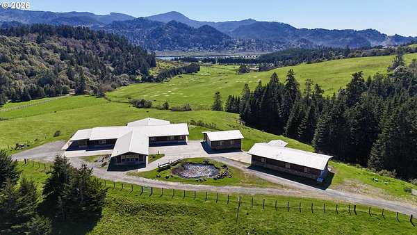191 Acres of Land with Home for Sale in Gold Beach, Oregon