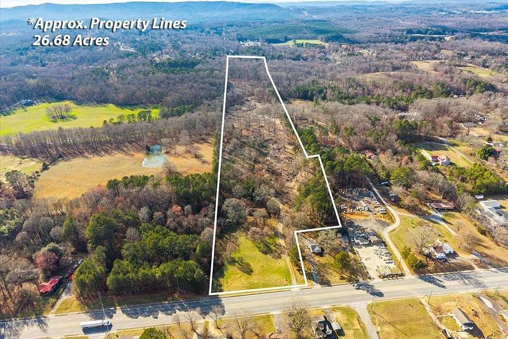 26.7 Acres of Land with Home for Sale in Dalton, Georgia