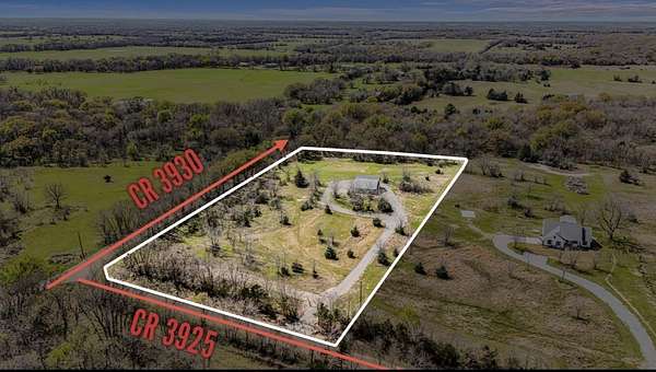 5 Acres of Land with Home for Sale in Wolfe City, Texas