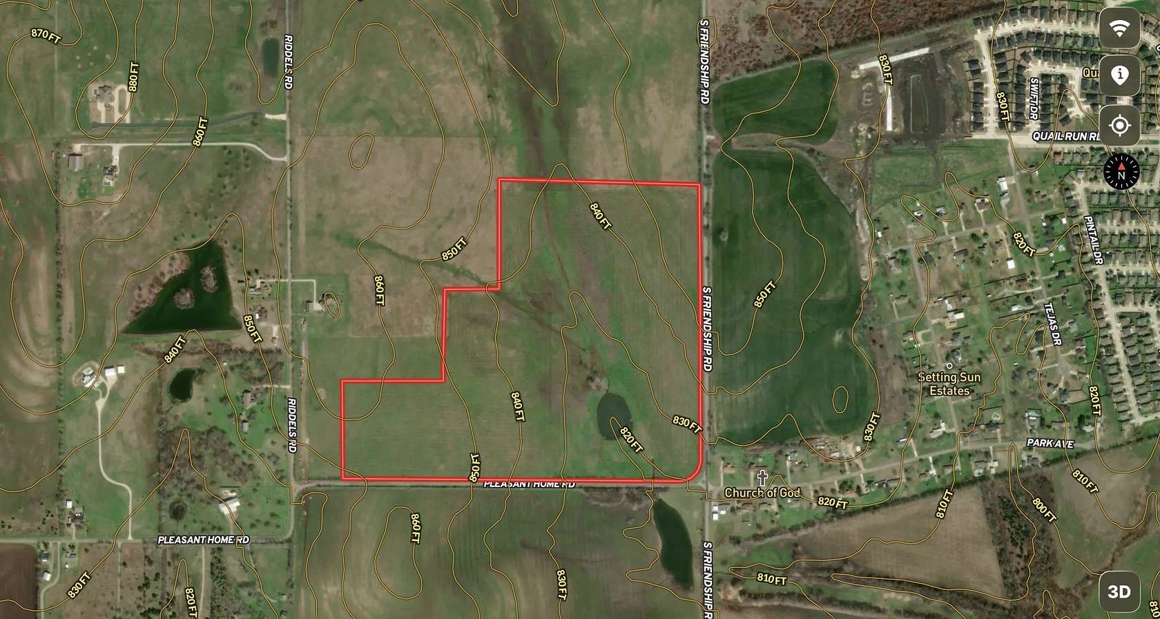 75 Acres of Land for Sale in Sherman, Texas