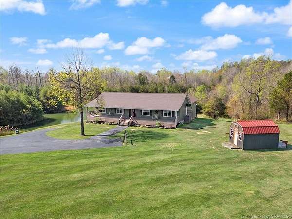 15.5 Acres of Land with Home for Sale in Lexington, Indiana
