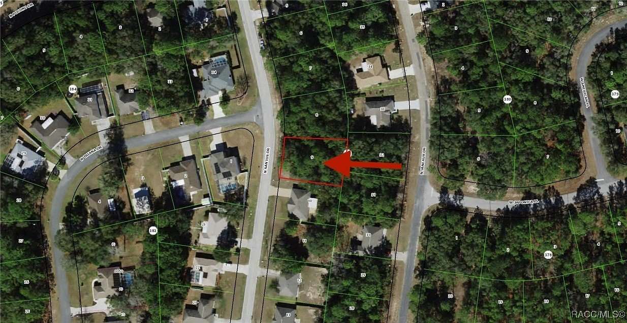 0.25 Acres of Residential Land for Sale in Citrus Springs, Florida
