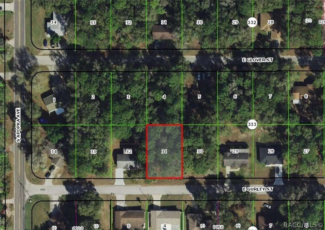 0.22 Acres of Residential Land for Sale in Inverness, Florida