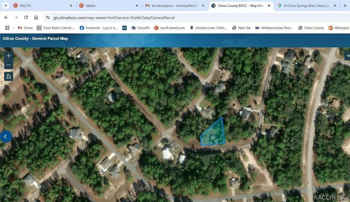 0.36 Acres of Land for Sale in Citrus Springs, Florida