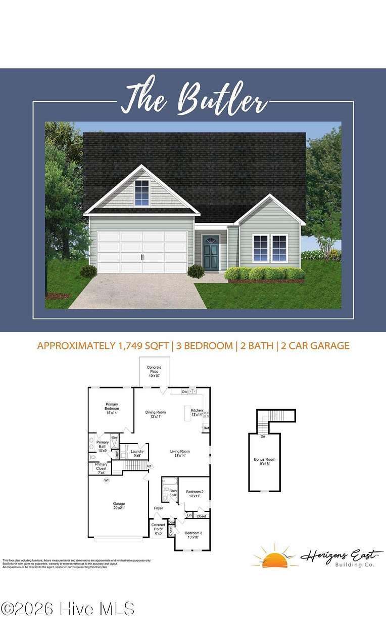 2.68 Acres of Land with Home for Sale in Maysville, North Carolina