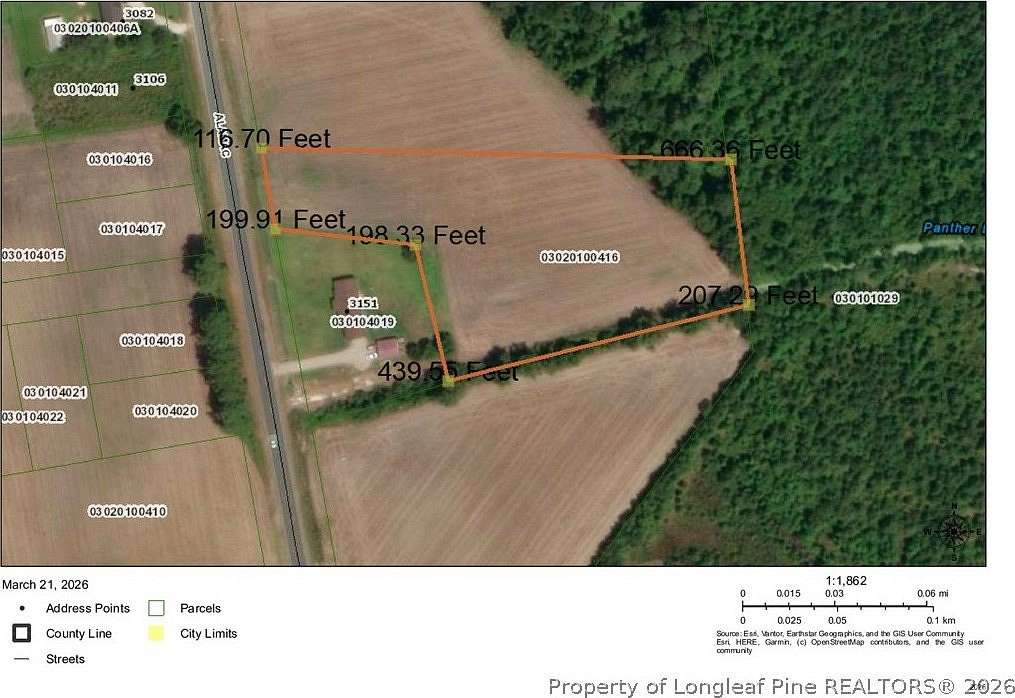 3.85 Acres of Residential Land for Sale in Lumberton, North Carolina