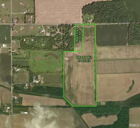 47 Acres of Agricultural Land for Auction in Columbia City, Indiana