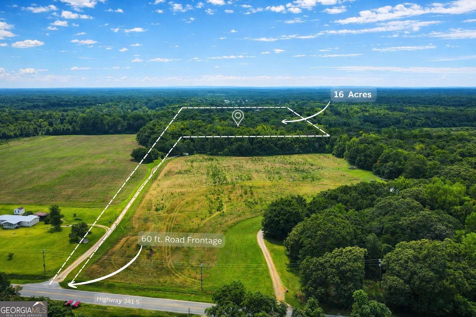 16 Acres of Land for Sale in Barnesville, Georgia