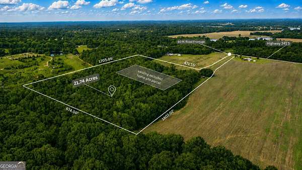 21 Acres of Recreational & Residential Land for Sale in Barnesville, Georgia