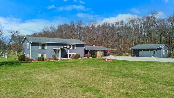 9.6 Acres of Land with Home for Sale in Lake Village, Indiana