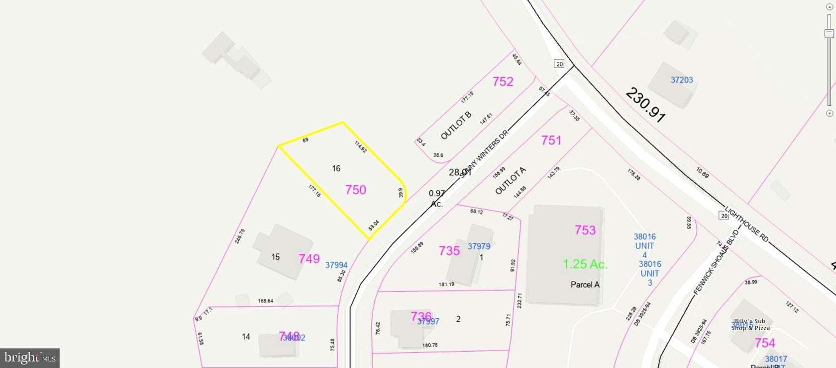 0.75 Acres of Land for Sale in Selbyville, Delaware