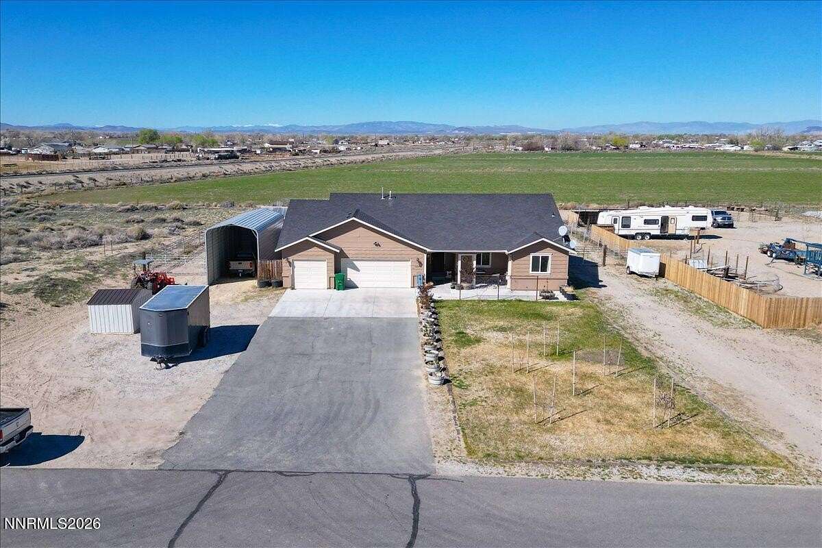 5.49 Acres of Land with Home for Sale in Fallon, Nevada