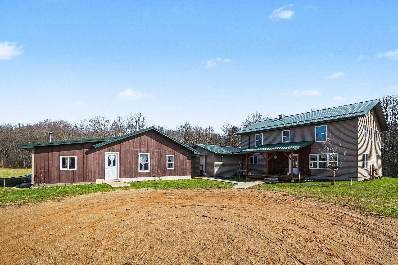 12.6 Acres of Land with Home for Sale in Bloomingdale, Michigan