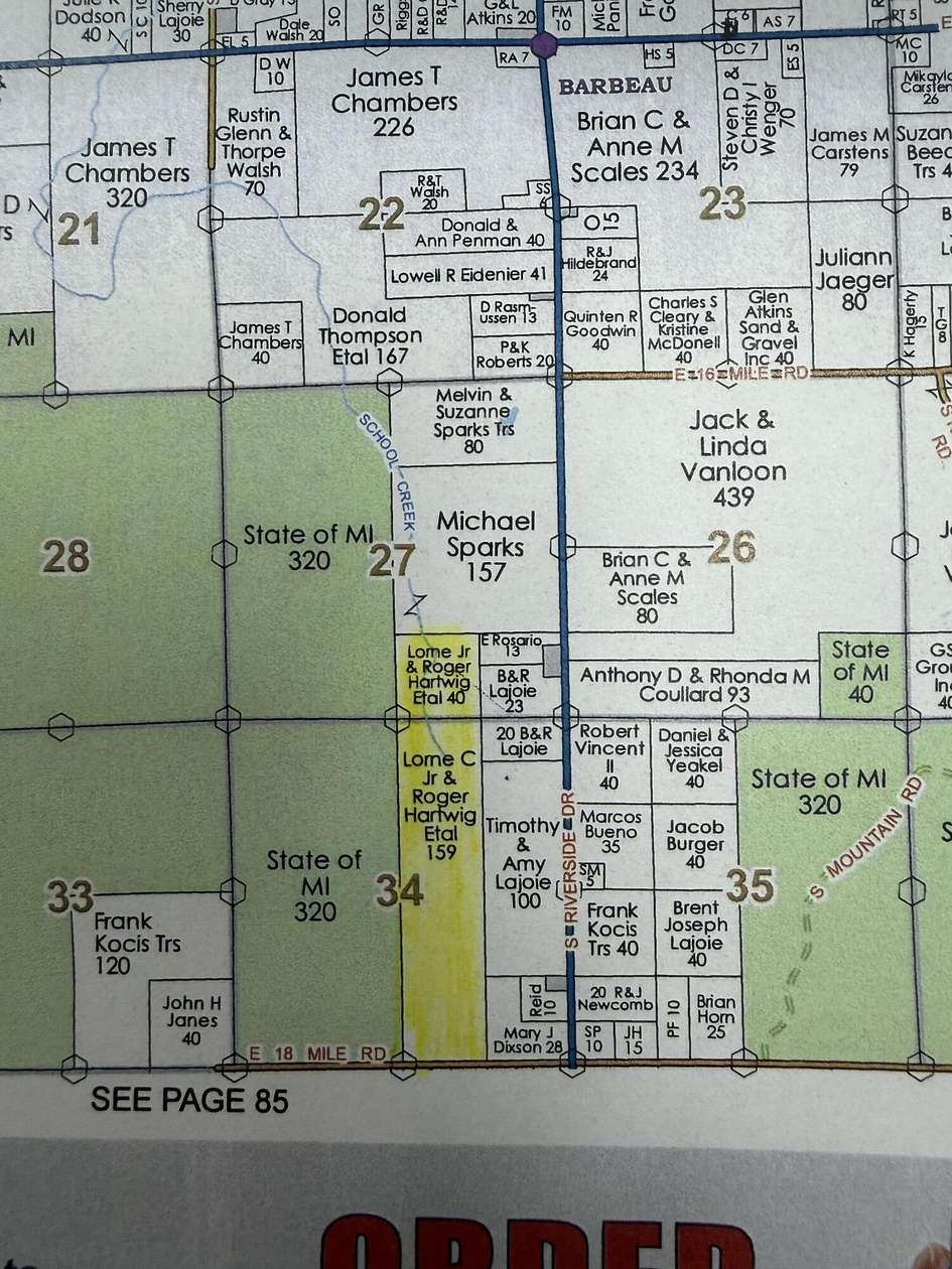 198 Acres of Recreational Land for Sale in Pickford, Michigan