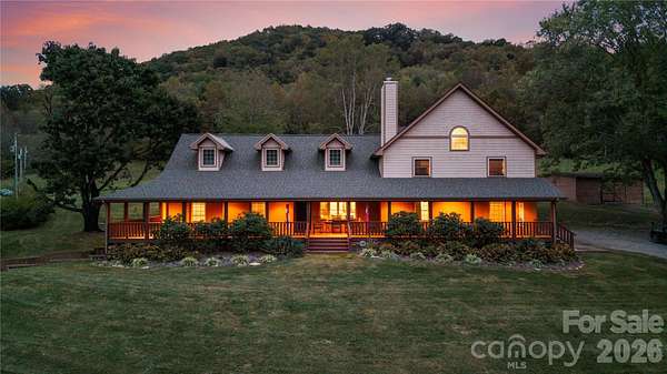 12.4 Acres of Land with Home for Sale in Burnsville, North Carolina