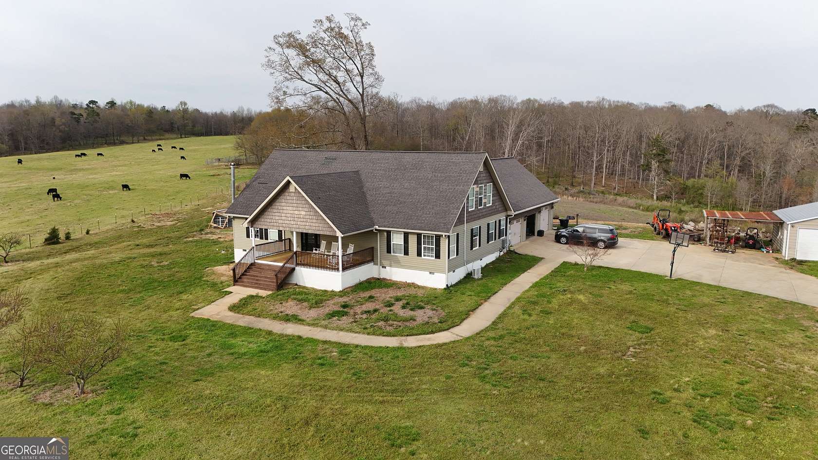 10 Acres of Land with Home for Sale in Eastanollee, Georgia