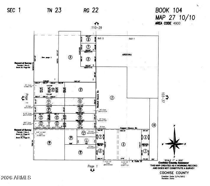 110 Acres of Land for Sale in Hereford, Arizona